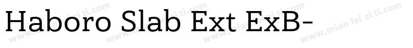 Haboro Slab Ext ExB字体转换